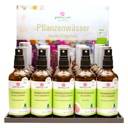 Display Pflanzenwässer