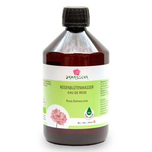 Rosenblütenwasser Damascena BIO 500ml - Pflanzenwasser | Hydrolat