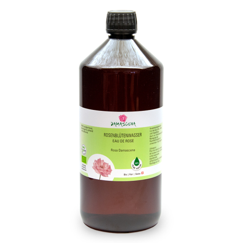 Rosenblütenwasser Damascena BIO 1000ml - Pflanzenwasser | Hydrolat